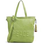 Reduzierte Hellgrüne Taschendieb-Wien Lederhandtaschen aus Rindsleder für Damen 