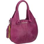 Reduzierte Violette Taschendieb-Wien Lederhandtaschen mit Reißverschluss mit Handyfach für Damen 