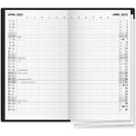 Taschenkalender 2022, 2 Seiten = 1 Monat schwarz, Glocken, 8.7x15.3x0.4 cm