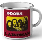Tasse, emailliert, Metall, The Doors Jim Morrison, Tasche Artwork Album L.A. Woman Rock 70er