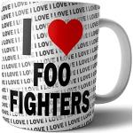 Tasse mit Aufschrift "I Love Foo Fighters", Tee, Kaffee, Tasse, Geburtstag, Weihnachten, Geschenk