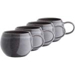 Schwarze Butlers Tassen & Untertassen 350 ml aus Keramik 4-teilig 