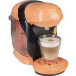 Peachfarbene Tassimo Kapselmaschinen mit Kaffee-Motiv aus Pfirsich mit abnehmbarem Wassertank 