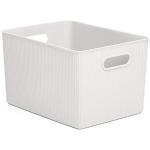 Weiße Minimalistische Boxen & Aufbewahrungsboxen 22l 23 cm aus Polypropylen 