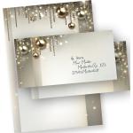 Silbergraues Designpapier mit Weihnachts-Motiv DIN A4, 80g 