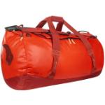 Rote Tatonka Barrel Planentaschen 130l mit Reißverschluss aus LKW-Plane für Herren Maxi / XXL 