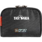 Schwarze Unifarbene Tatonka Plain Mini Geldbörsen mit Reißverschluss mit RFID-Schutz für Herren 