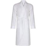 Weiße Unifarbene TAUBERT Bademäntel mit Kapuze aus Baumwolle mit Kapuze für Herren Größe XS 