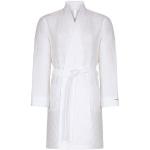 Weiße Unifarbene TAUBERT Mini Bademäntel kurz aus Baumwolle trocknergeeignet für Herren Größe XXL 