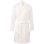 Weiße TAUBERT Mini Bademäntel kurz aus Baumwolle für Damen Größe XL 