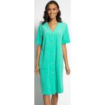 Reduzierte Grüne Bestickte TAUBERT V-Ausschnitt Sommerkleider aus Baumwollmischung für Damen Größe S 