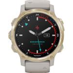 Beige Garmin Descent™ Mk2S Smartwatches mit Smart Notifications für Herren zum Tauchen 