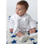 Weiße Elegante Taufanzüge für Babys Größe 80 