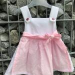 Rosa Kinderfestkleider mit Reißverschluss für Babys Größe 68 