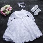 Weiße Kinderfestkleider für Babys 