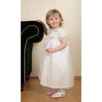 Weiße Bestickte Kurzärmelige HOBEA-Germany Kinderfestkleider aus Polyester Größe 92 