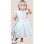 Champagnerfarbene Elegante Kurzärmelige HOBEA-Germany Kinderfestkleider mit Reißverschluss aus Baumwolle für Babys Größe 62 