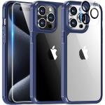 Reduzierte Blaue iPhone 15 Pro Hüllen mit Bildern mit Schutzfolie 