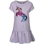 Violette Kurzärmelige Meme / Theme Einhorn Kinderkleider mit Einhornmotiv mit Pailletten aus Jersey für Mädchen Größe 98 für den für den Sommer 