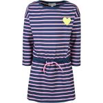 Bunte Gestreifte Langärmelige Jerseykleider für Kinder aus Jersey für Mädchen Größe 134 