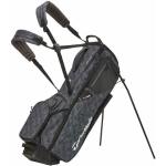 Schwarze TaylorMade Golf Standbags mit Reißverschluss aus Canvas 