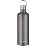 TC Thermosflasche Traveler Bottle grau 750ml, Edelstahl Trinkflasche auslaufsicher auch bei Kohlenäure, 4070.234.075 Isolierflasche 12 Stunden heiss , 24 Stunden kalt, Wasserflasche BPA-Frei