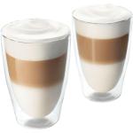TCHIBO Latte Macchiato Gläser mit Kaffee-Motiv aus Glas 