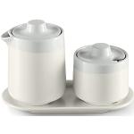 Weiße Moderne TCHIBO Milch & Zucker Sets aus Porzellan mikrowellengeeignet 5-teilig 