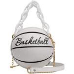 Beige Elegante Clutches mit Basketball-Motiv aus Stoff für Damen medium 