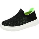 Grüne Slip-on Sneaker ohne Verschluss aus Mesh leicht für Kinder Größe 35 