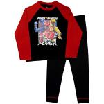 Reduzierte Bunte Power Rangers Lange Kinderschlafanzüge aus Baumwolle maschinenwaschbar für Jungen 