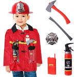 Feuerwehr-Kostüme aus Nylon für Kinder Einheitsgröße 