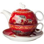 Rote Tea for one 500 ml aus Porzellan spülmaschinenfest 