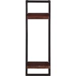 Braune Kolonialstil Möbel Exclusive Rechteckige Holzregale lackiert aus Massivholz Breite 0-50cm, Höhe 50-100cm, Tiefe 0-50cm 
