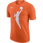 Orange Nike T-Shirts mit Basketball-Motiv für Herren Größe L 