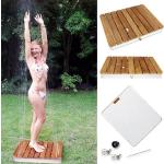 @tec Gartenduschen & Outdoor-Duschen aus Massivholz mit Bodenplatte 