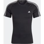 Schwarze adidas Techfit T-Shirts für Herren Größe XS 