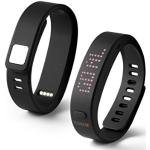 Schwarze Technaxx Fitness Tracker | Fitness Armbänder mit LED-Zifferblatt mit Vibration mit Bluetooth 