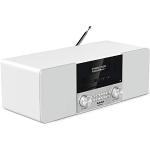 TechniSat DIGITRADIO 3 - Stereo DAB Radio Kompaktanlage (DAB+, UKW, CD-Player, Bluetooth, USB, Kopfhöreranschluss, AUX-Eingang, Radiowecker, OLED Display, 20 Watt RMS) weiß