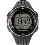 Schwarze Technoline Kunststoffarmbanduhren mit Digital-Zifferblatt mit Funksteuerung mit Kunststoff-Uhrenglas zum Sport 