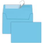 Blaue Tecno Briefumschläge ohne Fenster DIN C6 