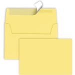 Gelbe Tecno Briefumschläge ohne Fenster DIN C6 