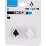 TECNOPRO 227060 Tennis-Dämpfer Vibra Killer Vibrationsdämpfer für Tennisschläger, Schwarz/Transparent, One Size