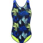 Marineblaue Tecno Pro Damenschwimmanzüge & Damensportbadeanzüge mit verstellbaren Trägern Größe S 