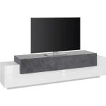 Tecnos Lowboard Coro Sideboards Gr. B/H/T: 200 cm x 51,6 cm x 45 cm, schwarz-weiß (weiß hochglanz, schieferfarben) (72504123-0)