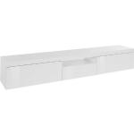 Weiße TECNOS Nachhaltige Lowboards Hochglanz matt aus Holz Breite 50-100cm, Höhe 0-50cm, Tiefe 0-50cm 