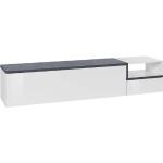 Weiße Moderne TECNOS Nachhaltige Lowboards Hochglanz aus Holz Breite 0-50cm, Höhe 0-50cm, Tiefe 0-50cm 