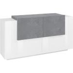 Graue TECNOS Bio Nachhaltige Sideboards aus Stein Breite 150-200cm, Höhe 150-200cm, Tiefe 0-50cm 