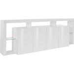 Reduzierte Weiße TECNOS Nachhaltige Sideboards Hochglanz matt aus Holz Breite 200-250cm, Höhe 50-100cm, Tiefe 0-50cm 