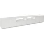 Weiße TECNOS Nachhaltige TV-Lowboards & Fernsehtische aus Holz mit Schublade Breite 250-300cm, Höhe 0-50cm, Tiefe 0-50cm 